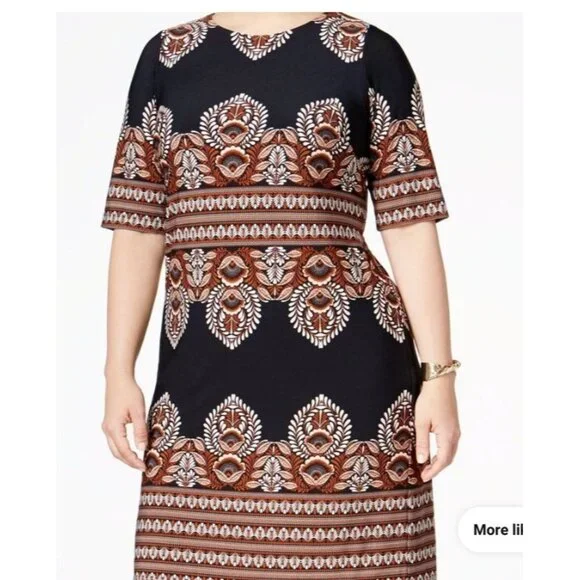 INC International Concepts | Dresses | Inc International Concepts Dress Mosaic Pattern Blue Short Sleeve Shift Size 6 | Poshmark INC International Concepts | Dresses | Inc International Concepts Dress Mosaic Pattern Blue Short Sleeve Shift Size 6 | Poshmark